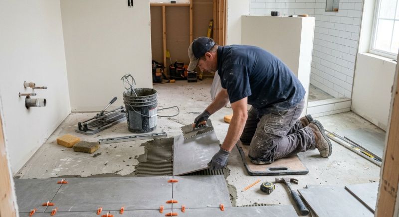 Restroom Floor Replacement in Longmont, CO