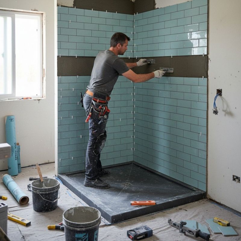 Tile Shower Floor Installation in Longmont, CO