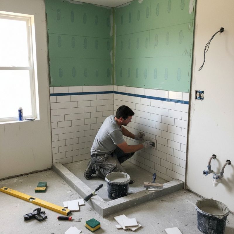 Tile Shower Floor Installation in Littleton, CO